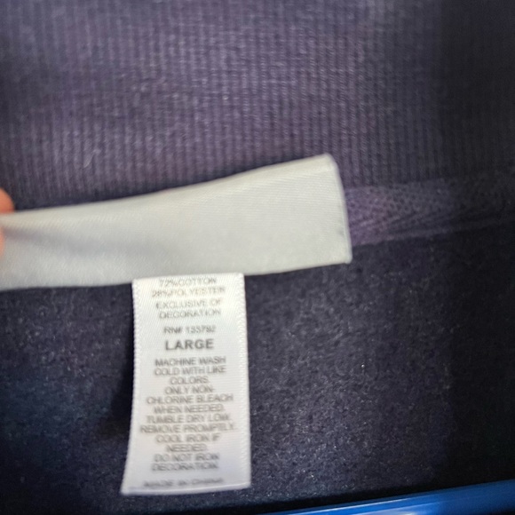 Cowboys her style Half zip cowboys sweater large - Picture 5 of 5